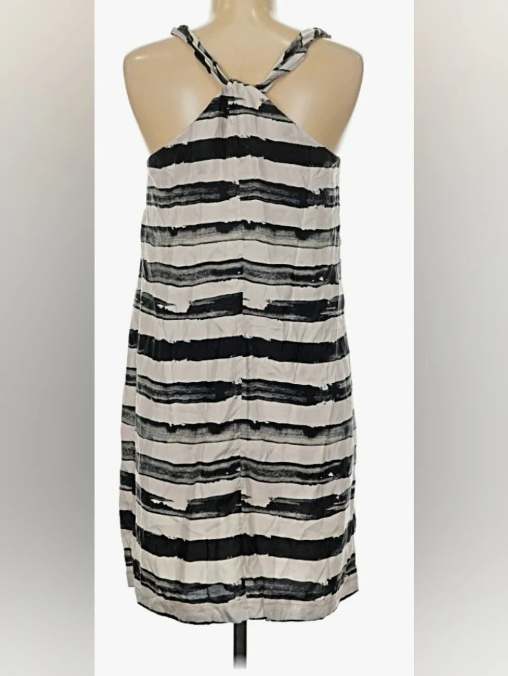 J. CREW 🐦 Striped Knee-length SILK SUN DRESS 🌞 Strappy & Sensuous BOHO 🌞 Sz 8